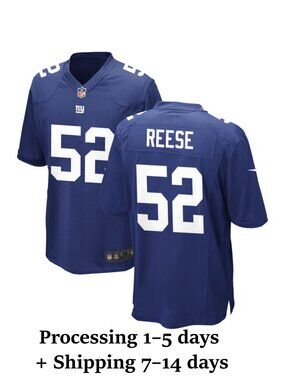 Mens Youths Select Arvell Reese Blue Jersey Vapor Stitched